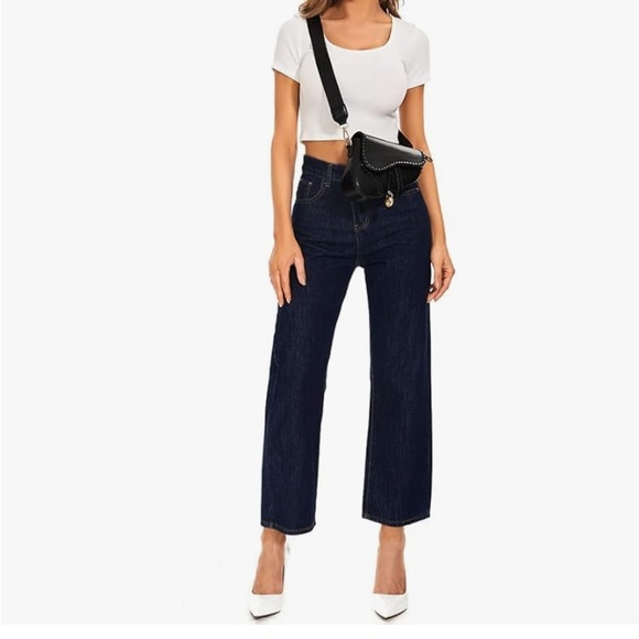 Black saddle bag crossbody new with detachable crossbody strap - Picture 3 of 5